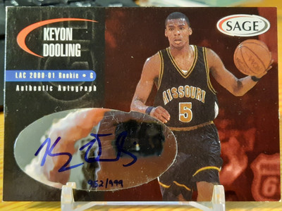 Keyon Dooling 2000 Sage #A13 Authentic Autograph LAC 2000 Rookie 952/999