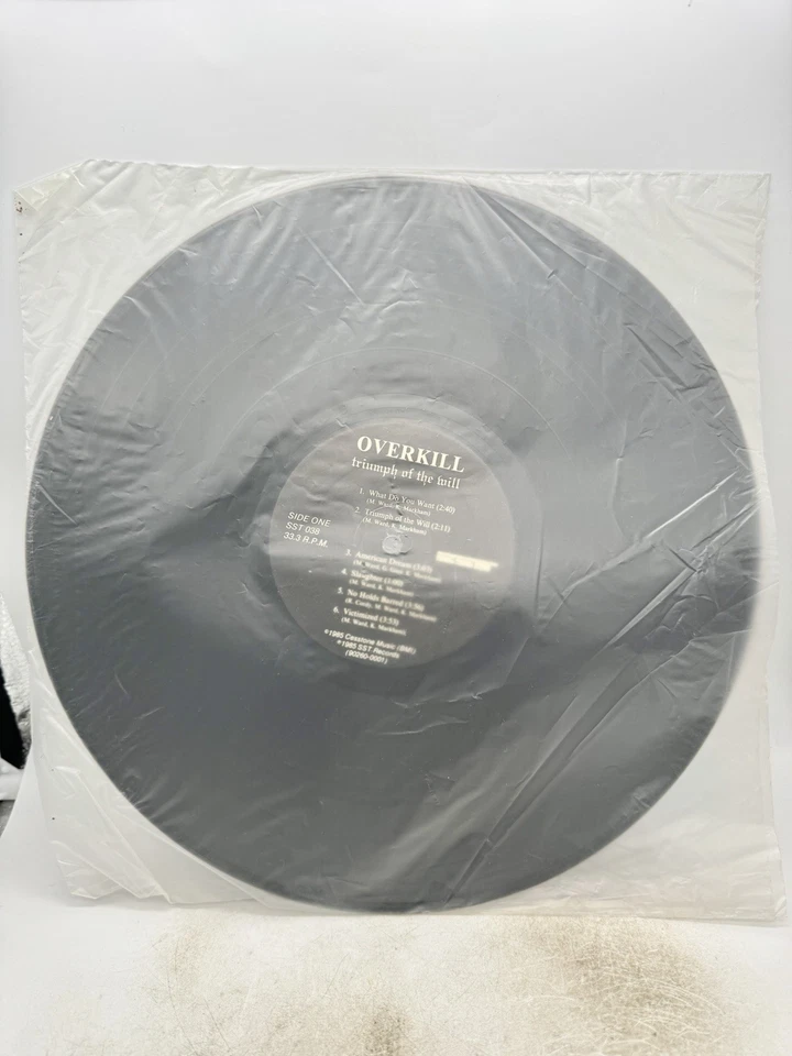 Overkill - Triumph Of The Will 12" Vinyl 1985 US Rock NM - Image 3 of 4