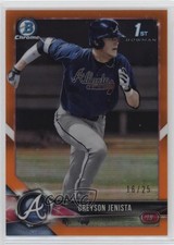 2018 Bowman Draft Chrome Orange Refractor /25 Greyson Jenista #BDC-31 0if0