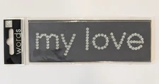 My Love Rhinestone Bling Scrapbooking Title Stickers By Me & My Big Ideas Mambi