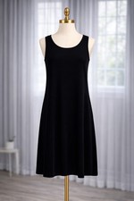 New Sympli Canada Little Black Dress Trapeze Swing A Line Sleeveless Size 10