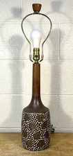 Jane And Gordon Martz For Marshall Studios Pottery Lamp 27" 60s MCM Light vtg