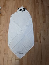 Large baby hooded towel 37x37 panda new