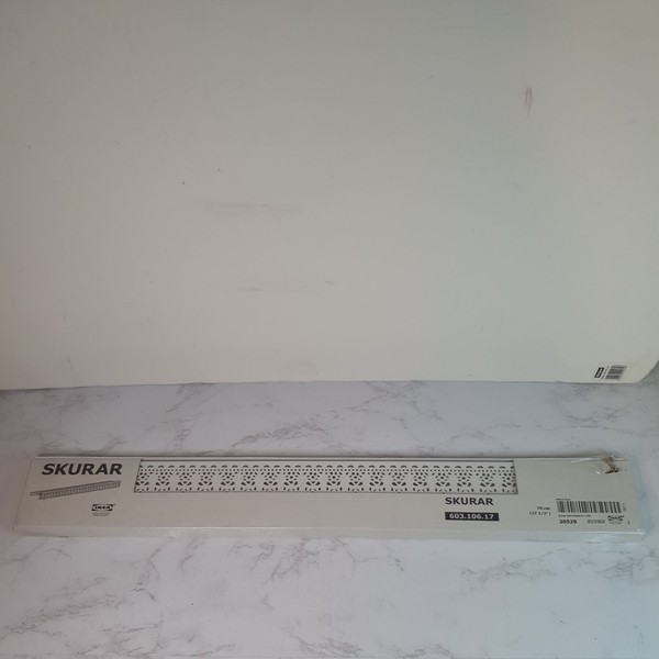 Estante de Pared Blanco IKEA SKURAR Diseño Encaje 70cm 21.5" Largo NUEVO