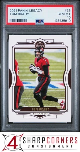 2021 PANINI LEGACY #35 TOM BRADY BUCCANEERS PSA 10