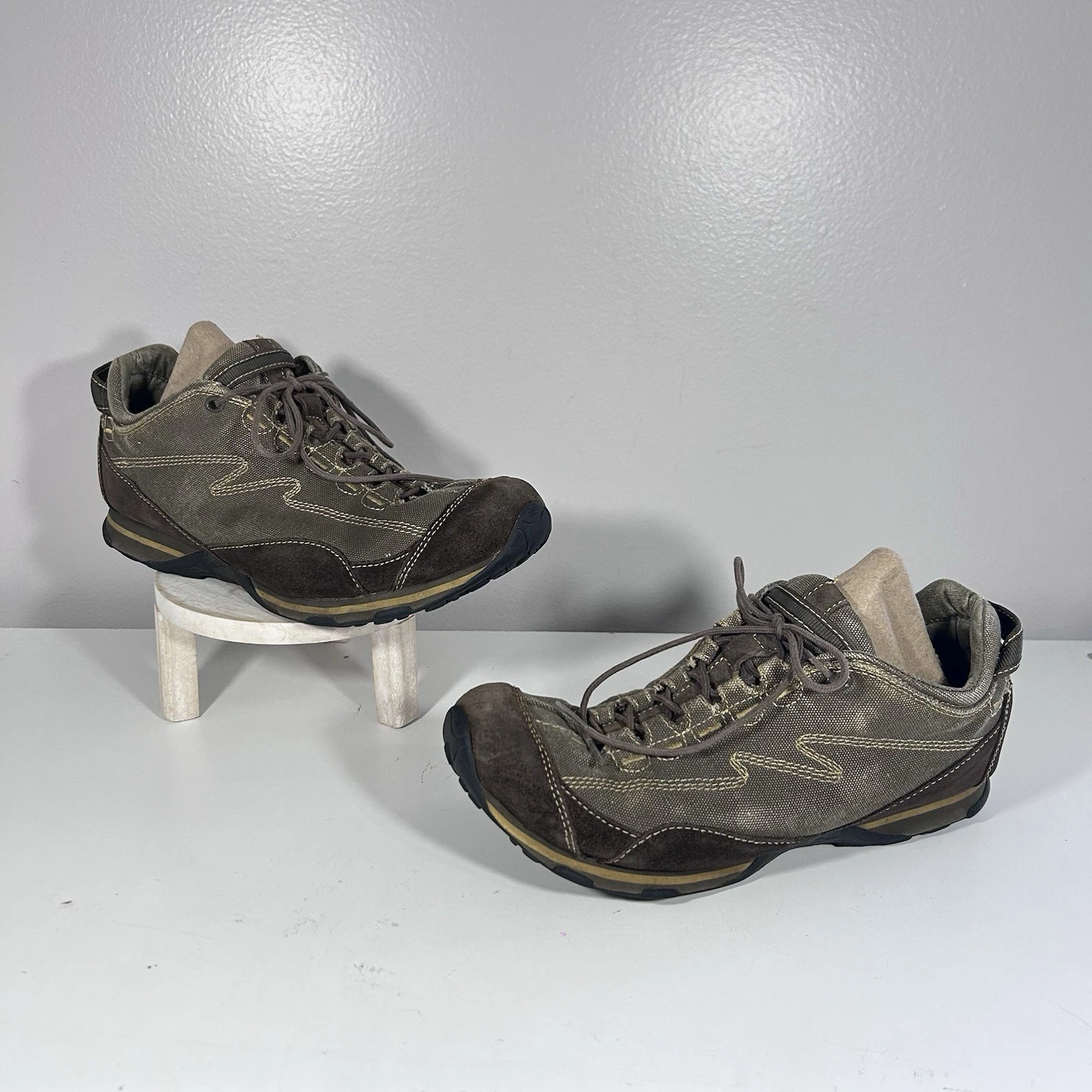LL Bean Hiking Shoes Mens 8.5 Green Trail Waterproof Outdoor Sneakers