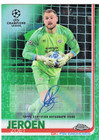 2018-19 Topps Chrome UEFA AUTO Green Refractors #19 Jeroen Zoet 03/99