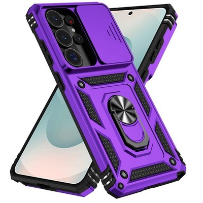 For Samsung Galaxy S26 Ultra S25 FE S24 S23 S22 Phone Case Ring Shockproof Cover
