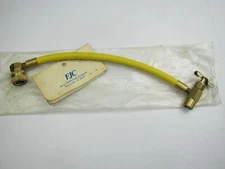 FJC 6035 A/C Air Conditioning  Yellow 12" Long Charging Charge Hose For 134