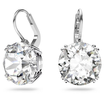 Rare 20 Ct Treated Certified Off White Diamond Solitaire Earrings In 925 Silver