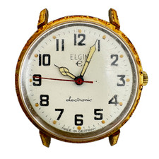 Orologio da polso uomo Elgin 9015Y Electronic Railroad quarzo Junghans 600 Ato-Chron