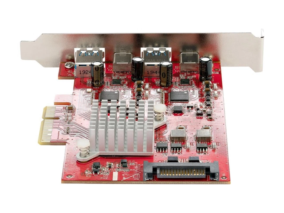 4-Port USB PCIe Card, 10Gbps USB PCI Express Expansion Card w/ 2 Controllers, 2x - Image 4 of 4