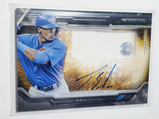 Jorge Soler - 2015 Strata Clearly Authentic GU Jersey Autograph Rookie Auto RC