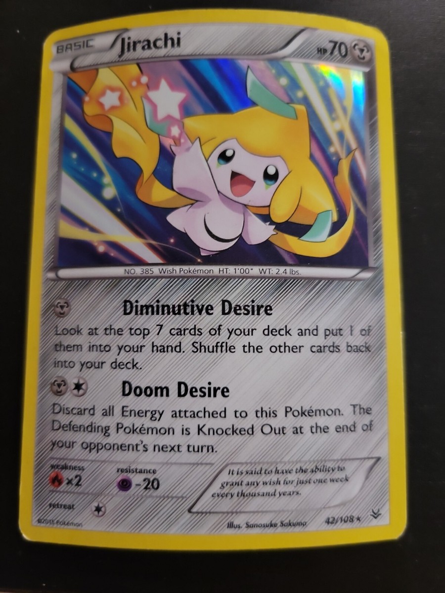 Pokemon TCG Card 2015 Roaring Skies - Jirachi 42/108 Holo | eBay