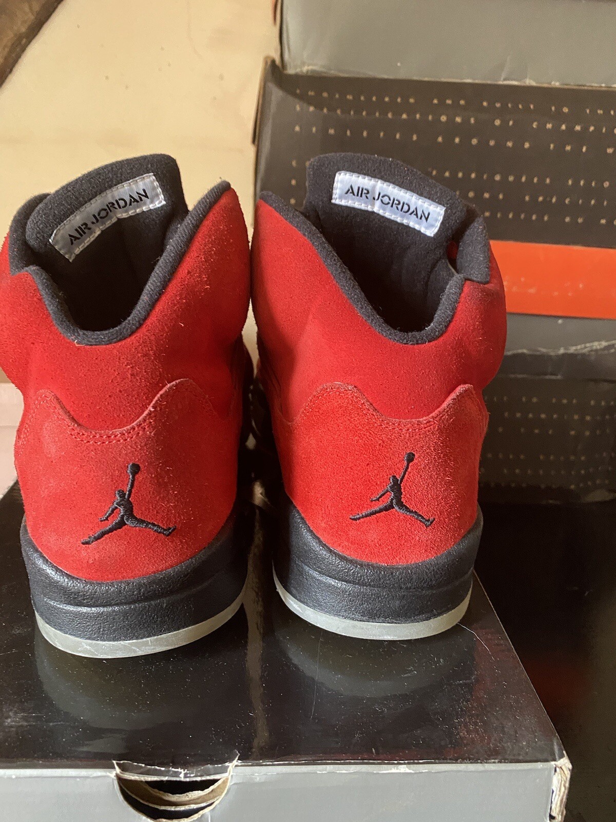 OFF WHITE X NIKE 2008 Nike Air jordan 5 V Raging Bull Toro Red 136027 601 III X off White supreme