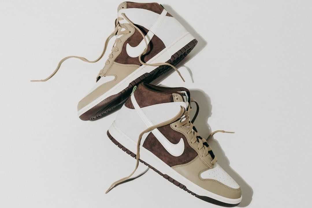 Nike Dunk High PRM Light Chocolate DH5348-100 US 6 - 12 Men