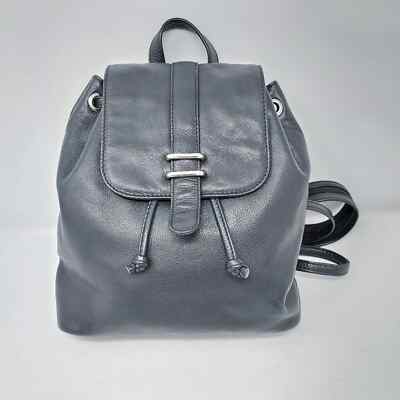 Karla Hanson Black Leather Backpack Purse | eBay display picture 3