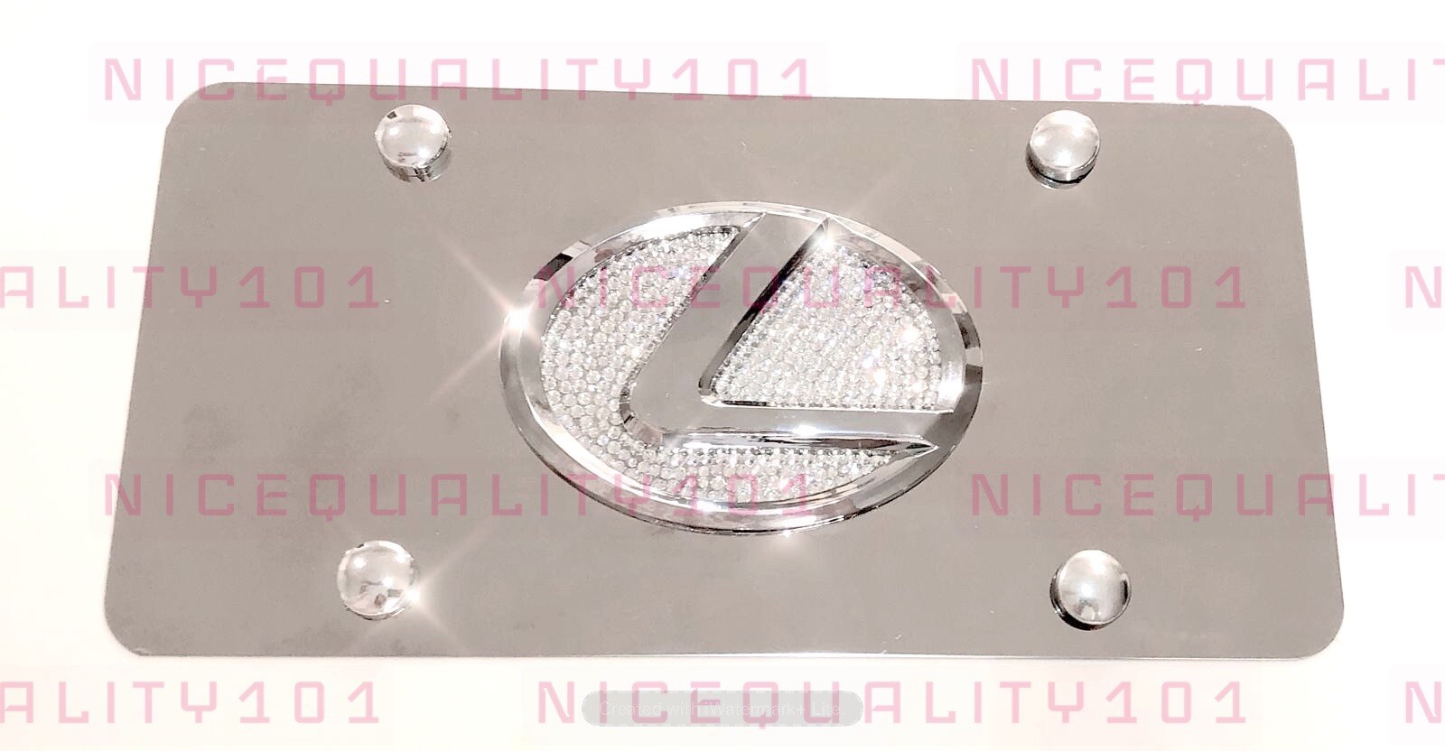 Lexus Bling Front Vanity Plate Frame Holder Made With Swarovski