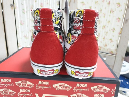 VANS Sk8-Hi x Mooneyes Formular One Mult Red Sneakers Women - Picture 6 of 9