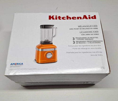 Brand New KitchenAid KSB4026HY 5 Speed Electric Corded Blender, Contour ORANGE - Picture 1 of 8
