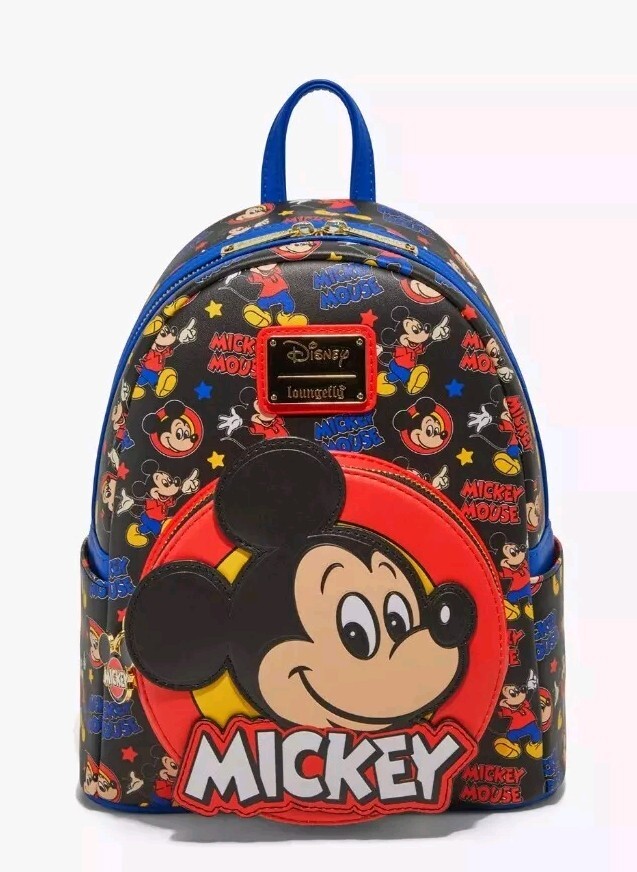 Disney Mickey Mouse Classic Icons Mini Backpack by Loungefly - New
