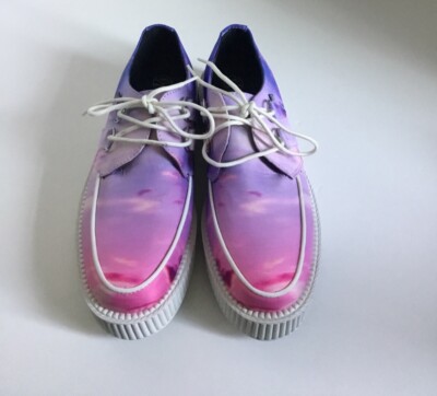 Women's Pastel Unisex Cloudscape Mondo White Creeper Shoes