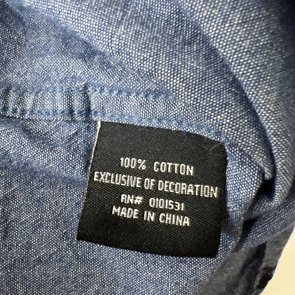 Camisa con botones Star Wars juvenil grande Storm Trooper manga corta informal niños camiseta Foto 4 de 4