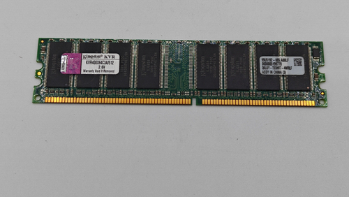 KVR400X64C3A/512 Kingston 512MB PC3200 DDR-400MHz non-ECC Unbuffered CL3 184-Pin