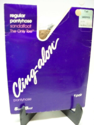 Sears Best Cling-Alon Pantyhose Stocking Tall Sandpiper