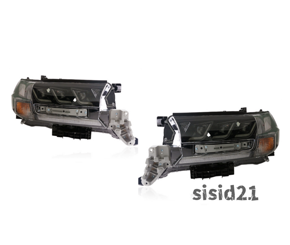 Pair for Land Cruiser 2016-2021 LED Front Headlights Assembly W