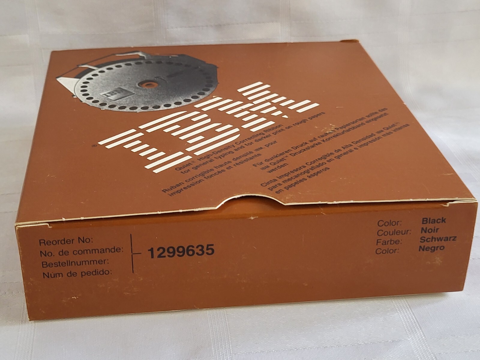 IBM HIGH DENSITY CORRECTING RIBBON NIP NOS 1299635 BLACK VINTAGE OFFICE ...