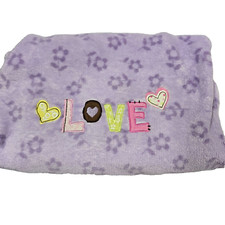 Circo Plush Baby Blanket Purple Flower Security Lovey Love Heart Brown Pink