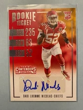 A36,670 - 2016 Panini Contenders #257 Dadi Lhomme Nicolas Autograph RC