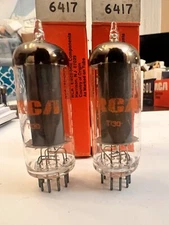 Pair RCA 6417 NOS Tube Valve Lampe