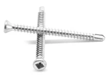 #6-20 x 1 5/8" Pro Self Drill Screw Square Drive Trim Hd Zinc Plated