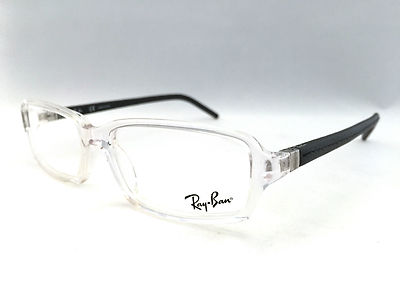 Rare Authentic Ray Ban RB 5132-Q 2161 53mm Clear Black Glasses