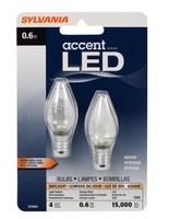 Sylvania 78563 0.6 Watt Accent Led C7 Night Light Bulb, Pack Of 2 , New, Free Sh on sale Sylvania 78563 0.6 Watt Accent Led C7 Night Light Bulb, Pack Of 2 , New, Free Sh on sale