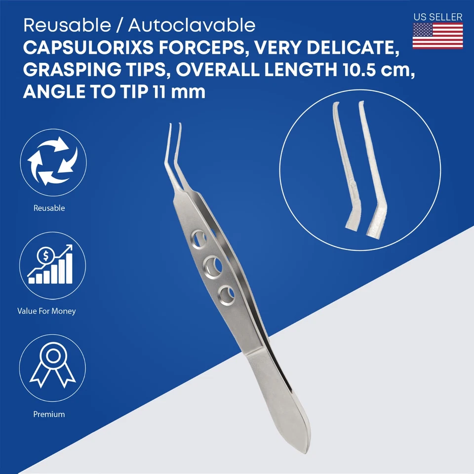 Kit Completo Quirúrgico de Cataratas Reutilizable 12 Piezas Kit de Instrumentos Oftálmicos Alemán Foto 4 de 4