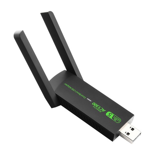 1300Mbps USB WLAN Adapter 2.4G/5G Dual Band Dongle WiFi Stick für PC Laptop - 第 7/8 張圖片