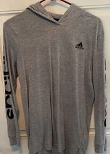 Adidas gray boys hoodie size Y XL