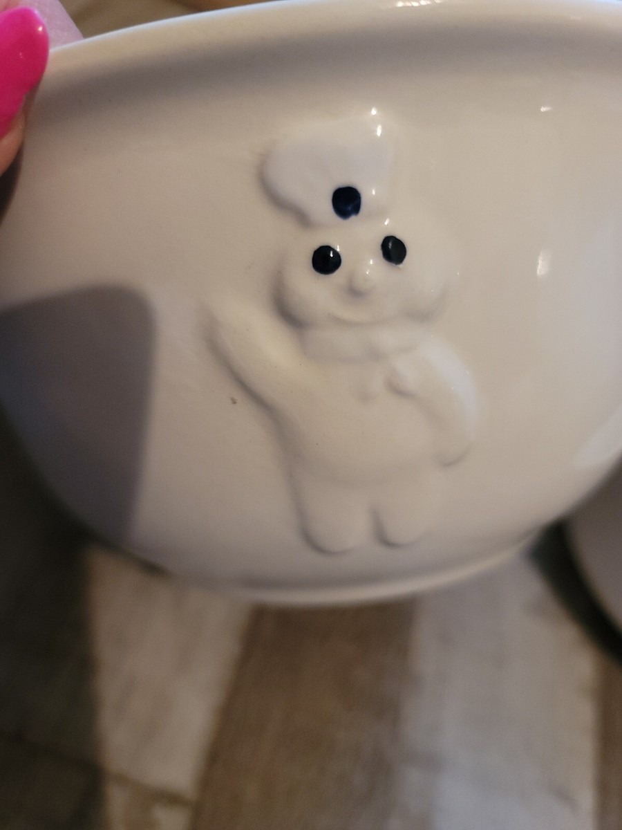 pillsbury doughboy ボウル　3つセット Pillsbury Dough Boy Ceramic Three Bowl Snack Dish in