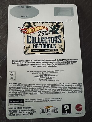 HOT WHEELS 23RD COLLECTORS NATIONALS CONVENTION PORSCHE 930 🔥 | eBay