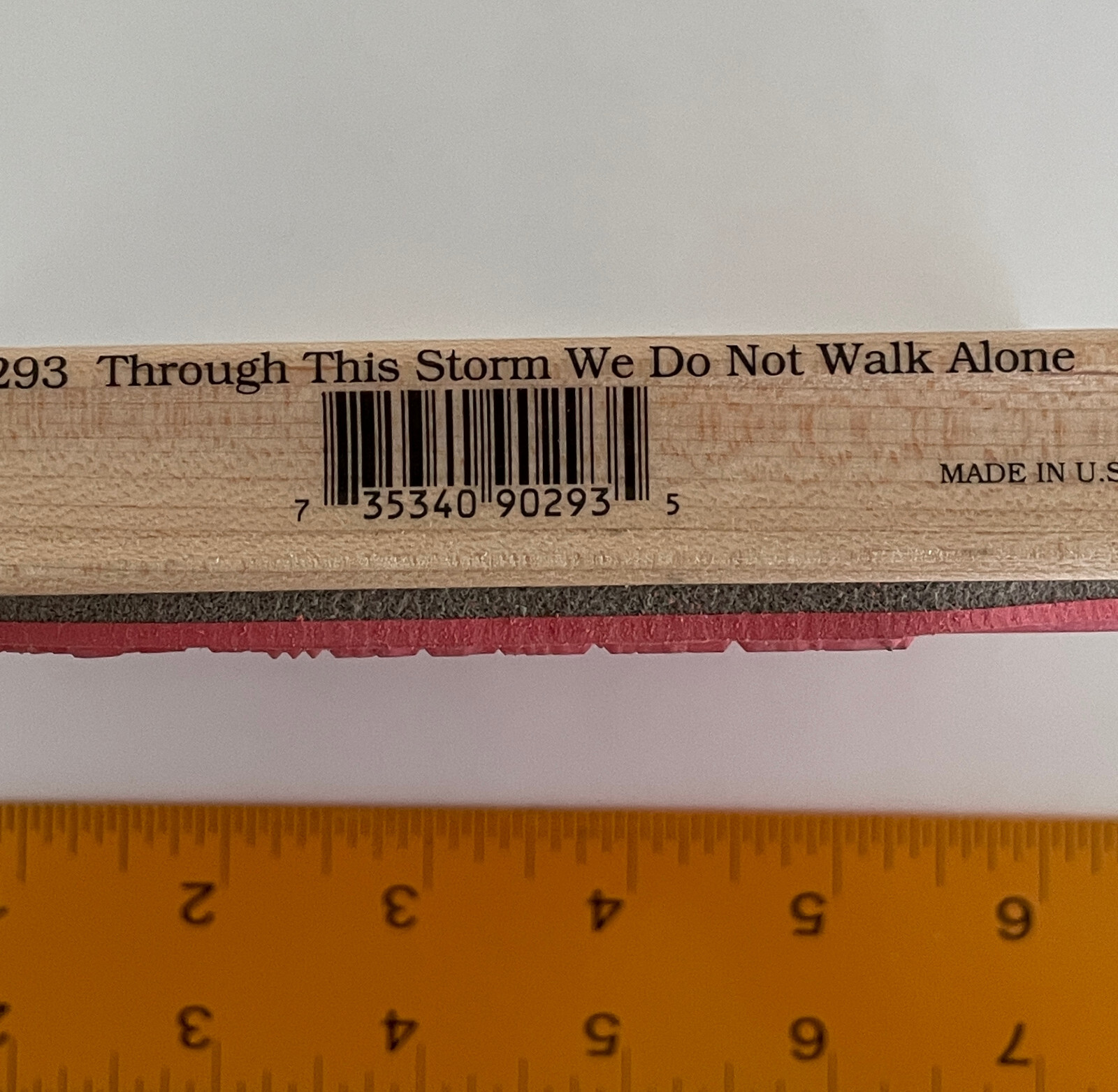 Through This Storm We Do Not Walk Alone Rubber Stamp by Stamps Happen