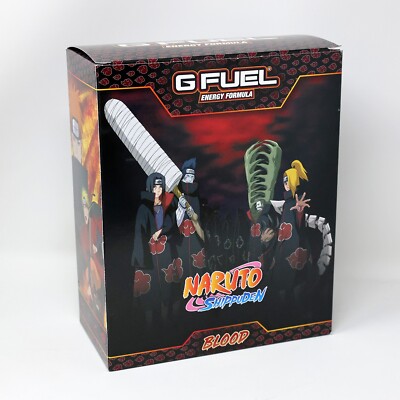 G Fuel Naruto Akatsuki Blood Collector's Box Tub 24oz METAL Steel