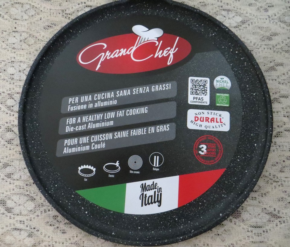 ROCH GUSS Grand Chef Flat Crepe Pan 24 cm 10''Non Stick Made in