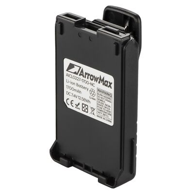 ArrowMax  AICL0227-1700-D Battery for ICOM  IC-F50 IC-F61 IC-V85 IC-M87 IC-F51V
