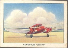 Brown & Williamson - Modern American Airplanes, Series B - 8 - Monocoupe Zephyr