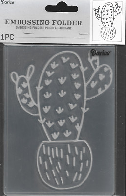 DARICE 4.25 x 5.75 embossing folder CACTUS