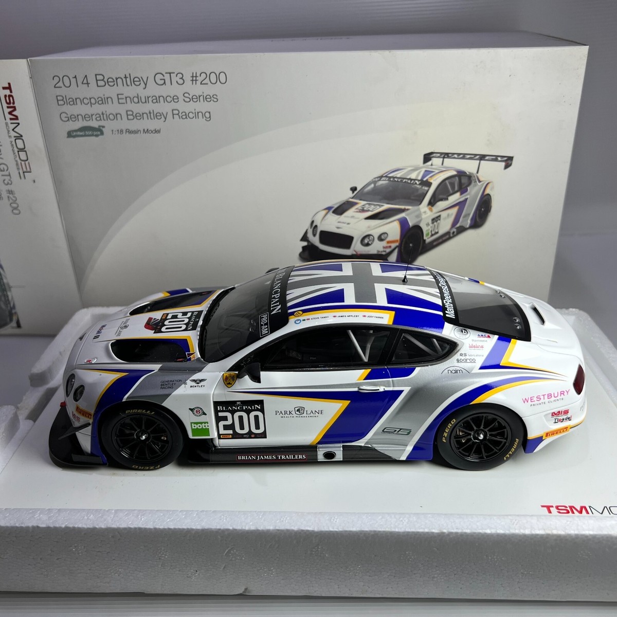 1/18 TSM Bentley GT3 #200 2014 Blancpain Endurance Bentley Racing
