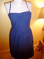 American Eagle Outfitters size 4 blue spaghetti strap dress (9)